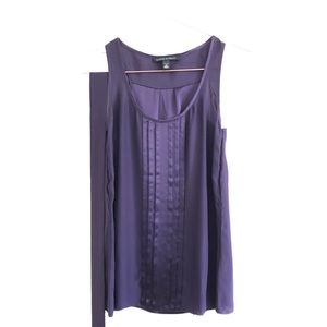 Banana Republic Purple Silk Dress Up XS P Tank Up